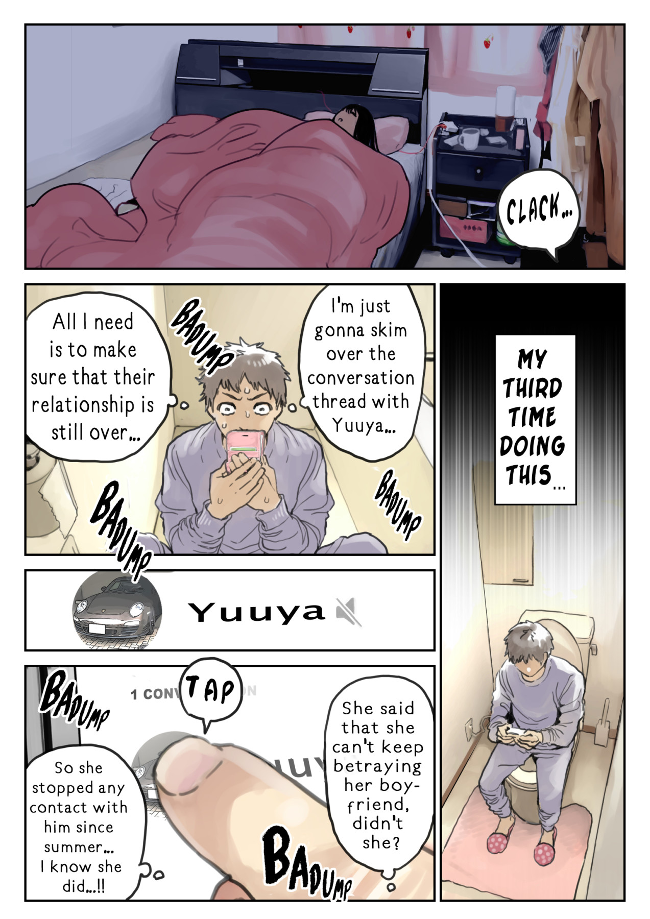 Hentai Manga Comic-I Just Snooped through Her Smartphone-Chapter 2-34